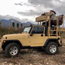 Espiadero en Jeep